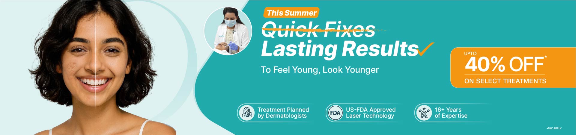 Acne/Pimple Treatment Banner