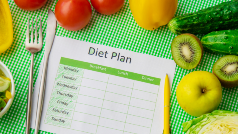 Vegetarian diet chart for weight loss