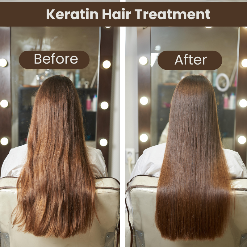 Keratin hair treatment