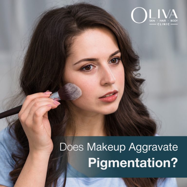 does makeup aggravate pigmentation