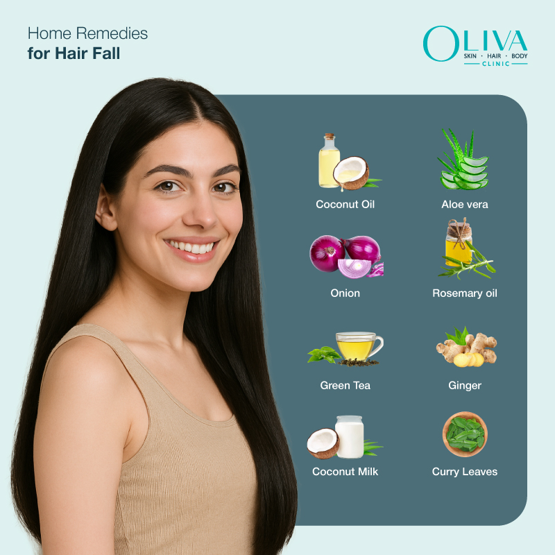 How To Reduce Hair Fall Naturally At Home – Oliva Clinics