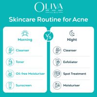 morning and night skincare routine for acne