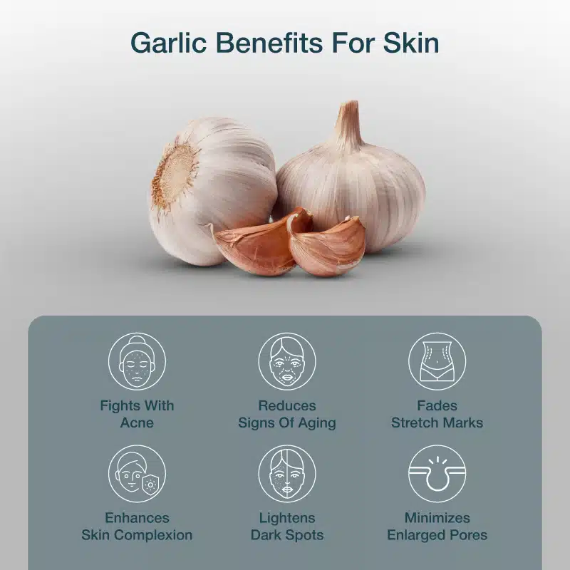 Garlic Benefits for Skin: Fights Acne, Anti-Aging & Glowing Complexion