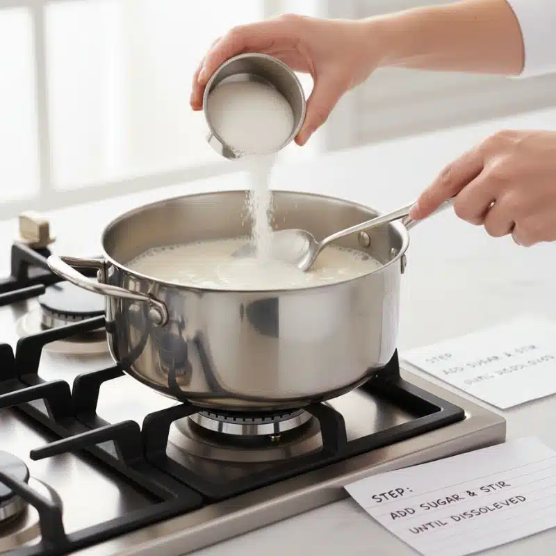 Add a quarter cup of sugar