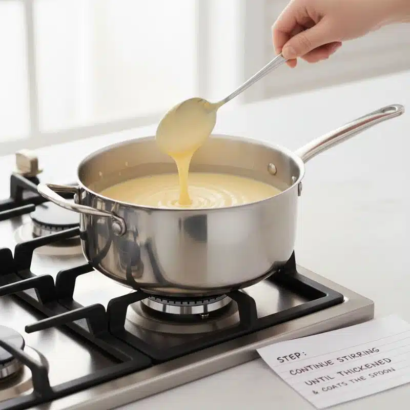 Continue stirring for at least 5-7 minutes