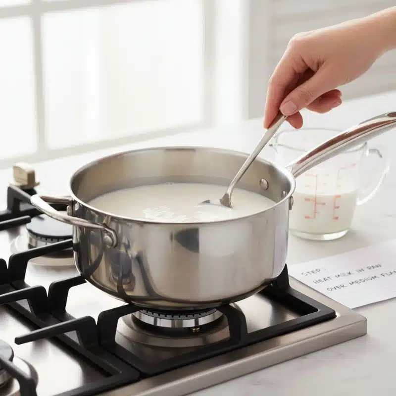 Take a thick-bottomed pan