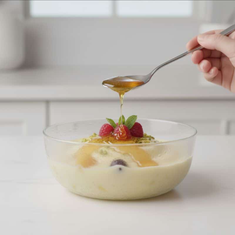 You can drizzle a bit of honey