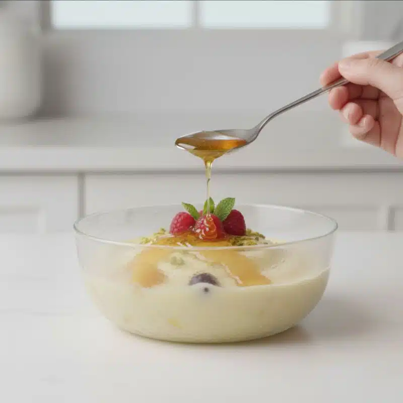 You can drizzle a bit of honey