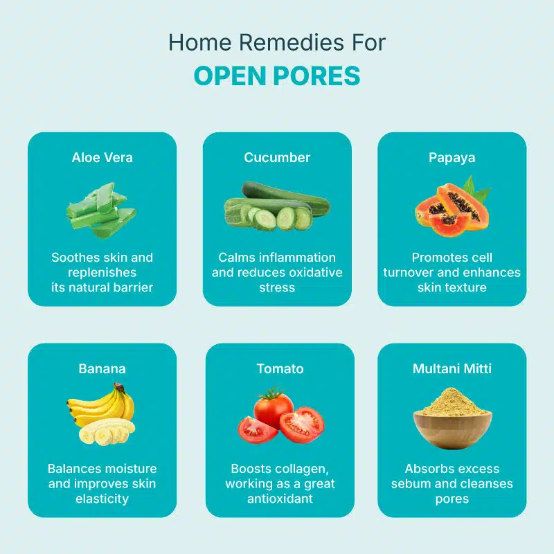 home remedies for open pores